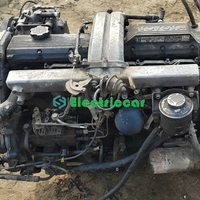 Moteur diesel 1HZ d'origine d'occasion avec boîte de vitesses pour Toyota Land Cruiser et Coster Bus