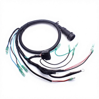 66T82590 Mesin Kapal Yamaha 2 Tak 40HP Rakitan Kabel Harness dengan Inti Tembaga Isolasi PVC Konektor Adaptor