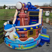GMY Gonflables Dolphin Octopus Bateau pirate Gonfiabili Maison Gonflable Château gonflable avec toboggan