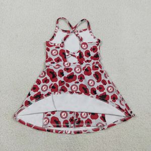 Robe d'été pour filles, imprimé léopard, respirante, style universitaire, longueur genou, pour le yoga - Product Image 2