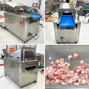 Cortador de dados de ternera de jamón congelado eléctrico, capacidad de 500kg, nueva condición, máquina de cubitos de pechuga de pollo para cortar en cubitos de carne cocida, de nueva condición, a prueba de agua - Product Image 2