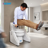 Siège de douche et de toilette Ucom UC-TL-18-A1 avec support d'aide à la mobilité pour personnes âgées et handicapées