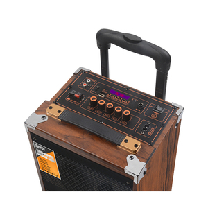 ลำโพงล้อลากไร้สาย B-Q8 ขนาด 8 นิ้ว วัสดุไม้ พร้อมช่องเสียบ <span class=keywords><strong>USB</strong></span> และระบบคาราโอเกะ ซับวูฟเฟอร์ สำหรับใช้ในบ้าน - Product Image 3