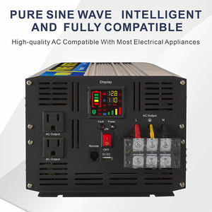 Convertisseur haute puissance 4000W Onduleur à onde sinusoïdale pure 12V <span class=keywords><strong>24</strong></span> <span class=keywords><strong>Volt</strong></span> vers 220 Voiture Maison Camion Batterie - Product Image 4