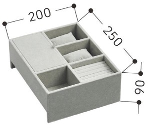 Tiroir à mot de passe intelligent sensible au toucher de luxe haut de gamme meubles bijoux cachés coffre-fort dans la chambre - Product Image 2