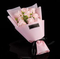 Bouquet de fleurs décoratives pour la saint valentin des mères, Rose, savon en forme de petite amie, prix bas, pour Festival