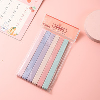 Surligneur mignon Pastel Multi Couleurs École Bureau Cadeau pour Petite Fille 6 pcs/set