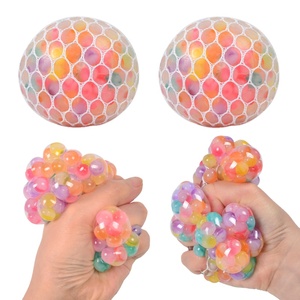 Juguete blando de burbujas de slime, pelotas antiestrés saltarinas, pelota blanda de malla de TPR con forma de uva para aliviar el estrés - Product Image 3