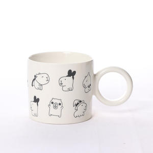 Kapibala <b>Ceramic</b> Mug Cartoon Animal Design Coffee <b>Cup</b> Breakfast <b>Cup</b> Home Office Use Single <b>Cup</b> - Product Image 2