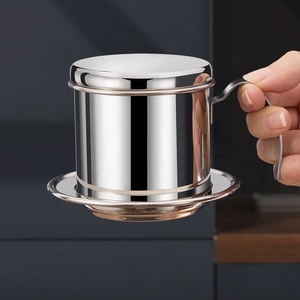 Filtre à café vietnamien Phin en acier inoxydable robuste, réutilisable, pour une infusion manuelle authentique à dégoulinement lent - Product Image 2