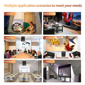 Xách tay 1080P Android chiếu 4K Max Độ phân giải Mini rạp hát tại nhà video laser được xây dựng trong loa trên máy chiếu loại - Product Image 3