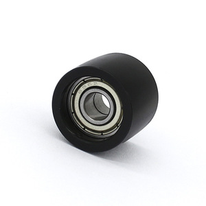 Poulies à double roulement 696ZZ revêtues de caoutchouc, fabriquées par un fabricant de roulements, moulées par injection, roues de guidage à charge de roulement de 10*20*16mm - Product Image 2