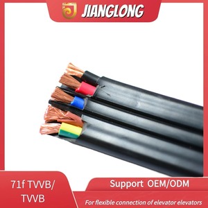 Кабель плоский электрический Jianglong 71F/TVVB, мягкий, гибкий, экранированный, для лифтов и мостовых кранов, для гальванических работ - Product Image 4
