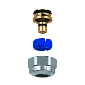 Raccord auto-adaptable en satin chromé DM 11.5 12 DM ES 14 16 pour siphon de plomberie - Product Image 1