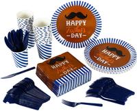 Ensemble de vaisselle jetable en papier pour 24 invités, tous motifs, pour événements, anniversaires, fêtes d'enfants, imprimé offset