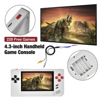 Lecteur de jeu vidéo rétro en gros avec 228 jeux intégrés Sortie TV à écran LCD de 4.3 pouces Console de jeu portable pour enfants