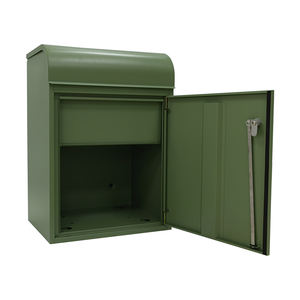 Boîte aux lettres en acier galvanisé avec poteau, design de boîte aux lettres extérieure durable - Product Image 4