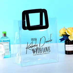 Factory Price Hot Sale Fashion Handbag Shopping Transparent Clear Plastic PVC Tote Bags