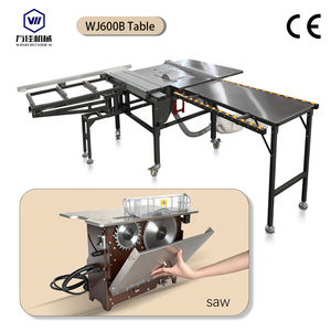 Sega a Tavola Scorrevole Automatica di Precisione WANJIA WJ600B 220V, Motore 2600W, Piccola Sega per Pannelli in Legno, Taglio Orizzontale - Product Image 3