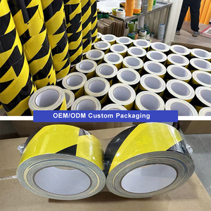 Caution tội phạm hiện trường rào cản đỏ trắng nguy hiểm chướng ngại vật vàng đen tùy chỉnh nhà sản xuất PVC cảnh báo Băng - Product Image 3