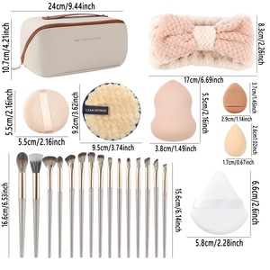 Lot <span class=keywords><strong>complet</strong></span> de 36 pinceaux de <span class=keywords><strong>maquillage</strong></span> professionnels en poils synthétiques pour le lavage et l'entretien des cosmétiques – Vente en gros - Product Image 4