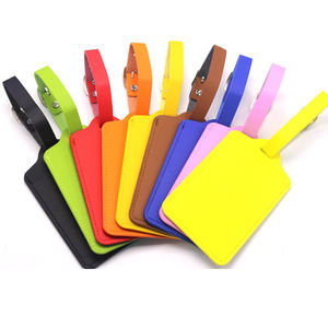 Seyahat bagaj adı kimlik etiketi kişiselleştirilmiş promosyon özel deri bagaj etiketi - Product Image 1