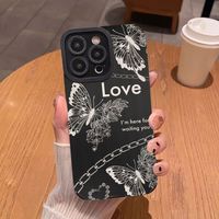 Coques de Téléphone Antichoc Luxe Papillons pour iPhone 17 Air 16 Plus Pro Max 15 14 13 12 11 – Housse de Protection Arrière Anti-chute