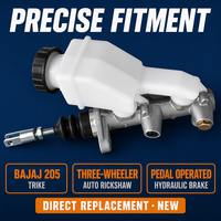 Nouvelle pompe de frein hydraulique en aluminium de remplacement pour tricycle Bajaj 205, 19,05 mm, référence SCB023