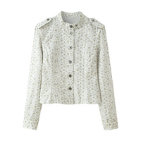 Collection Été 2026 Femme : Ensemble Chic & Élégant Minimaliste pour le Travail – Veste et Pantalon à Motifs Floraux