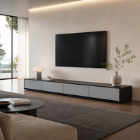 Meuble TV de style minimaliste moderne, meuble de salon de style nordique simple, ensemble de meubles de salon, designs de meubles TV en bois