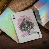 Cartes de jeux de poker de luxe avec logo personnalisé, cartes à jouer de haute qualité, étanches et durables au laser, en papier