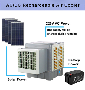 Intelligent 6000cmh Solar Window Evaporative <b>Cooler</b> Air Conditioner for Outdoor Use <b>AC</b> & Power Source - Product Image 2