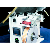 Machine d'étiquetage semi-verticale manuelle portable de bureau pour boîtes et cartons, autocollante, pour surfaces planes