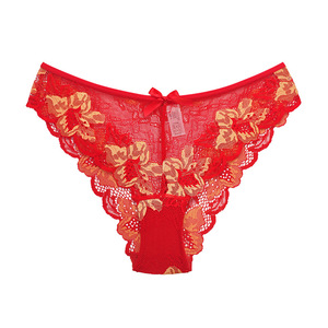 Culottes pour femmes multicolores en gros, culottes quotidiennes en maille transparente avec nœud et dentelle florale complète, sexy - Product Image 4