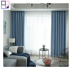 Commercio all'ingrosso della fabbrica blackout tessuto della <span class=keywords><strong>tenda</strong></span> tende <span class=keywords><strong>per</strong></span> la camera da <span class=keywords><strong>letto</strong></span> finestra solido - Product Image 1
