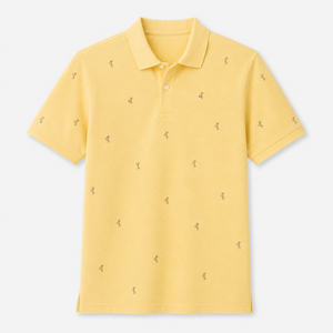 Chemises Polo de Golf Personnalisées avec Logo pour Hommes, Imprimé Micro Golf Jaune, Manches Courtes, Marque Privée, Fabricant OEM ODM - Product Image 4