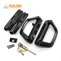 Accessoires de porte et fenêtre entièrement en aluminium, ensemble de poignées robustes, roulettes verrouillables, charnières durables, quincaillerie de remplacement