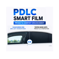 Película Inteligente Autoadhesiva Conmutable por Control Remoto Eléctrico PDLC para Ventanas de Vidrio PET, Tinte Negro para Automóviles X4
