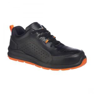 PORTWEST - FC09BKO41 Entrenador DE SEGURIDAD perforado Compositelite S1P Zapato negro/naranja ZAPATOS DE SEGURIDAD Y ENTRENADORES DE SEGURIDAD - Product Image 1