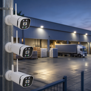 Système de caméra de sécurité WiFi 4CH 3MP pas cher avec enregistrement audio H.265 P2P, <span class=keywords><strong>kit</strong></span> de surveillance vidéo extérieur <span class=keywords><strong>IP</strong></span> Bullet CCTV NVR OEM - Product Image 4