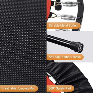 <span class=keywords><strong>Trampoline</strong></span> rond extérieur en acier inoxydable de 40 pouces pour l'exercice de remise en forme pliable PVC sautant équipement de sport pour enfants parcs à usage domestique - Product Image 4