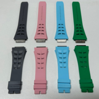 Bracelet de montre de luxe en caoutchouc fluoré respirant Mingfung Sport de haute qualité, 100 % inspecté par le contrôle qualité, pour montres Richard Mille RM11-03