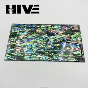 HIVE Wholesale Exquisite Pure Natural Paua Mother Pearl Abalone <strong>Shell</strong> Sheet Decorative <strong>Shell</strong> Board for DIY Guitar Decoration - Product Image 5