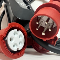 Chargeur EV portable XTEVSE Type 2 11KW/22KW avec adaptateur de prise CEE, écran LCD, courant réglable sur 5 niveaux, câble de 5m, nouveau chargeur EV