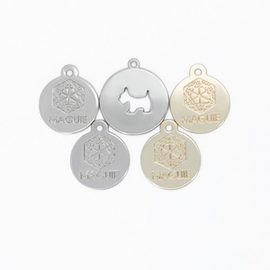 Breloques rondes en métal Baiwei, en alliage de zinc, gravées au laser, accessoires DIY, design personnalisé, été 2025 - Product Image 2