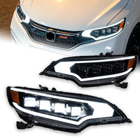 Ensemble de phares à LED DRL Bi-projecteur pour Honda Fit Jazz 2014-2020, clignotants modifiés, pièces de tuning pour phares avant