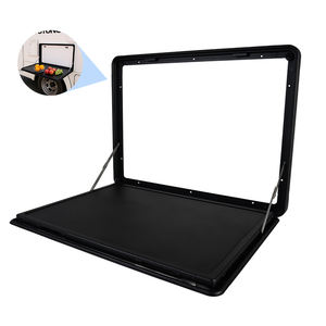 RV คาราวานแคมป์บ้านเคลื่อนที่ตั้งโต๊ะพับได้ทำจากอลูมิเนียมอัลลอยด์ใช้กลางแจ้งเวิร์คสเตชั่นสำหรับรับประทานอาหาร - Product Image 1