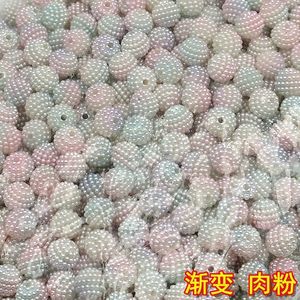 Nouvelles perles artisanales dégradées bicolores de 10 mm en forme de boule de baies, perles en <span class=keywords><strong>plastique</strong></span> pour la fabrication de sacs - Product Image 5
