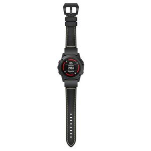 Lionorm para Garmin Fenix 7/6/5 Pro correa de <span class=keywords><strong>cuero</strong></span> de ajuste rápido correa de <span class=keywords><strong>reloj</strong></span> de repuesto de <span class=keywords><strong>cuero</strong></span> de lujo - Product Image 5