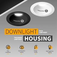 Accessoires pour downlights GU10 MR16, boîtier encastré pour downlight LED, downlight orientable, support GU10, luminaire spot